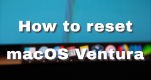 How to reset macOS Ventura